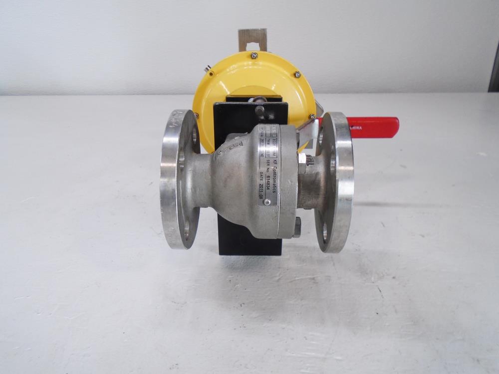 KF Contromatics 1" CF8M Ball Valve w/ Kinetrol Actuator Type 077-030